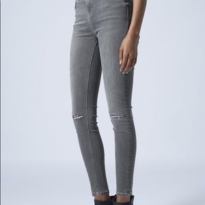 Topshop Gray Jamie Jeans